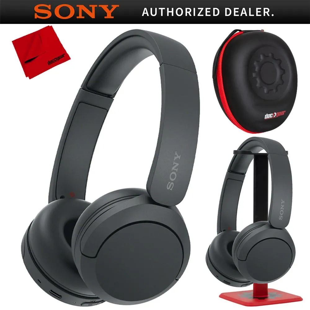 Mega Online Discount Sony Wh-Ch520 Wireless Headphones With Microphone, Black W/ Pro Stand Kit