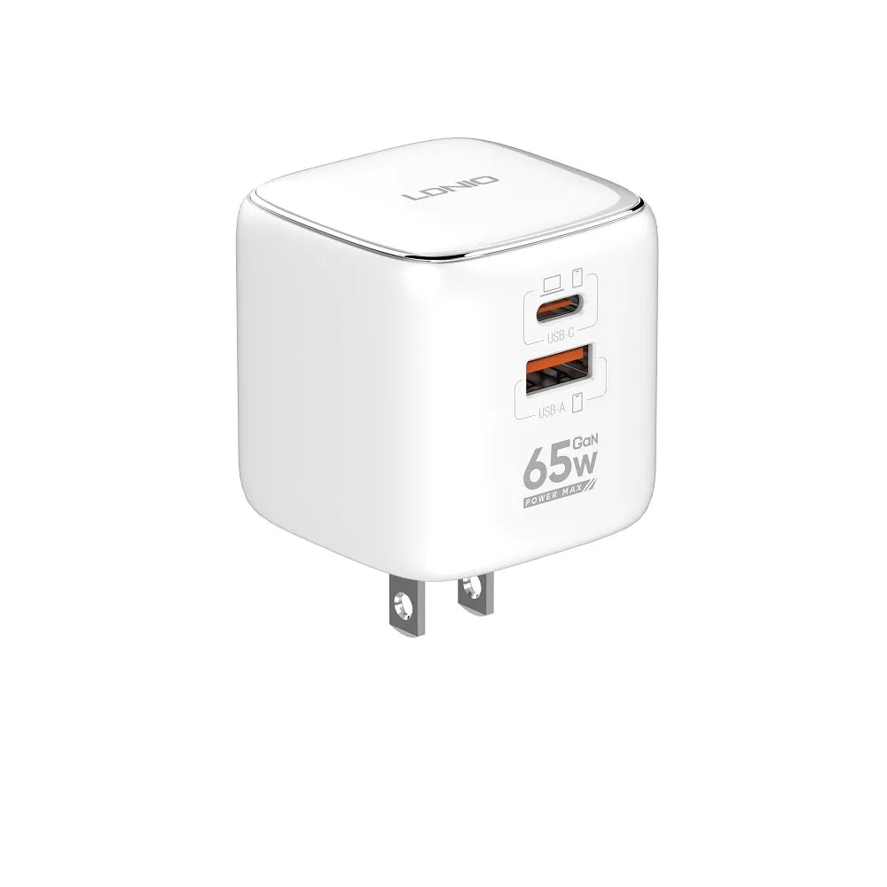 Ldnio Q2617 65W Pd&Qc Us Socket Multi-Adapter Fast Charger Perfect Gift Offer
