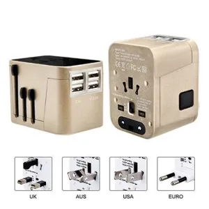 Save Big Online Sleek Travel Adaptor With 4 Usb Port