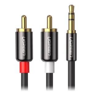 Clearance Blowout Ugreen 10584 3.5Mm To 2Rca Audio Splitter Cable - 2M