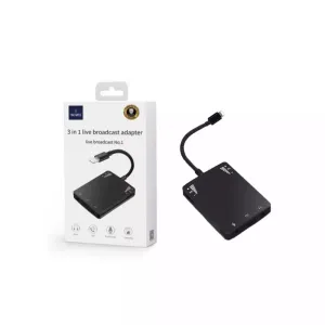 Trending Hot Deal Wiwu 3 In 1 Live Broadcast Adaptor