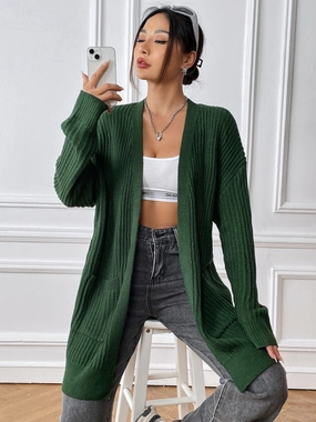 Open Front Long Sleeve Cardigan Mega Sale Now Grab It Now