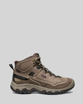 Daily Special Offer Surprise Discount Today Women'S Keen Targhee Iv Waterproof Mid Hiking Boots - Brindle/Nostalgia Rose