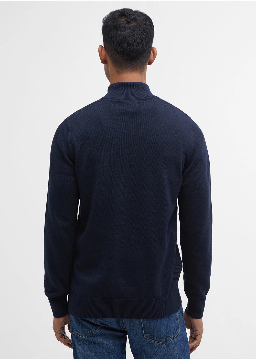 Cotton Half Zip Knitted Jumper Shop Smart Deals