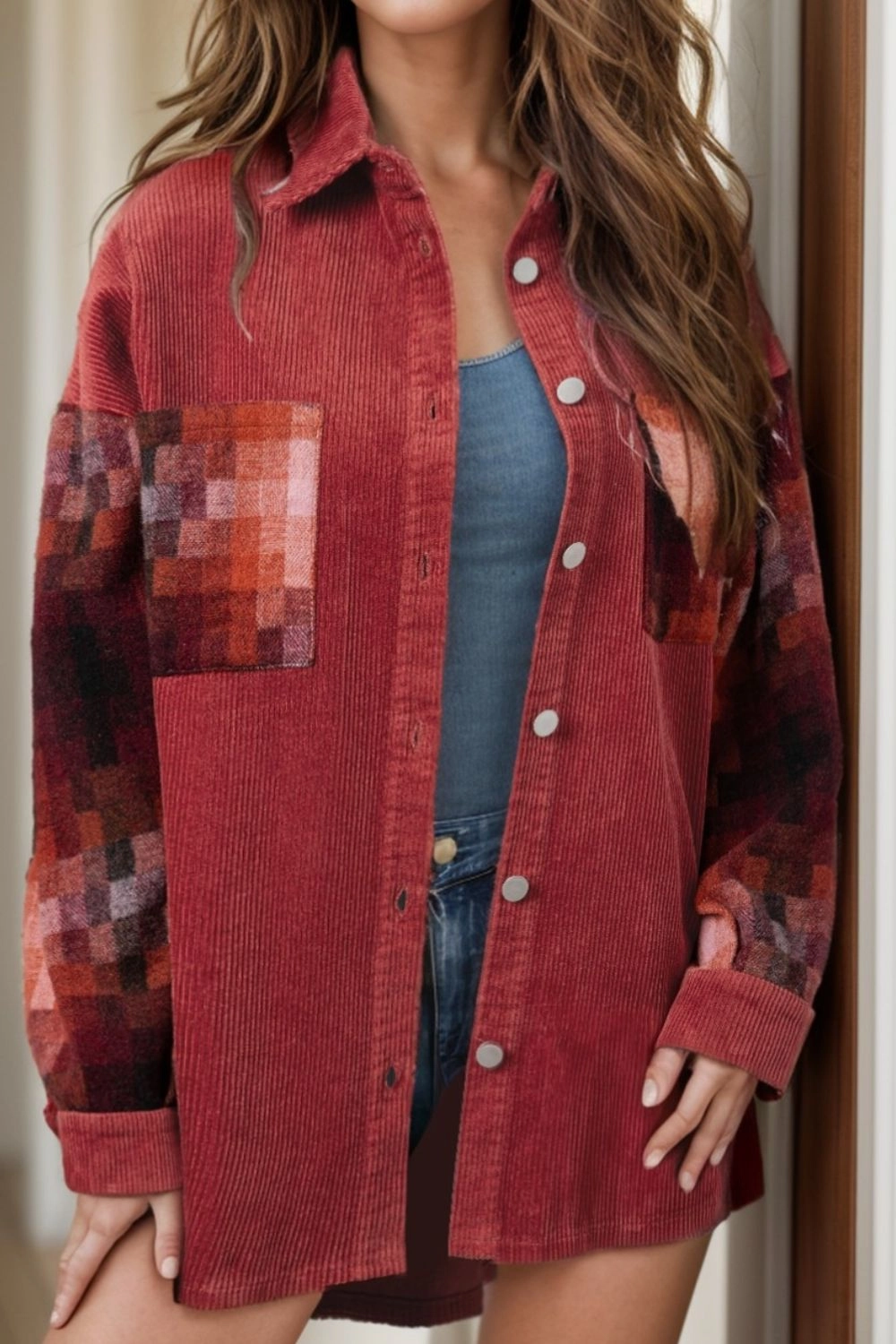 Exclusive Savings Event Button Up Long Sleeve Jacket