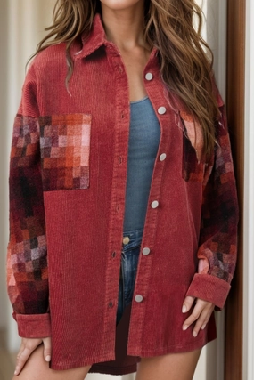 Special Deals Online Button Up Long Sleeve Jacket