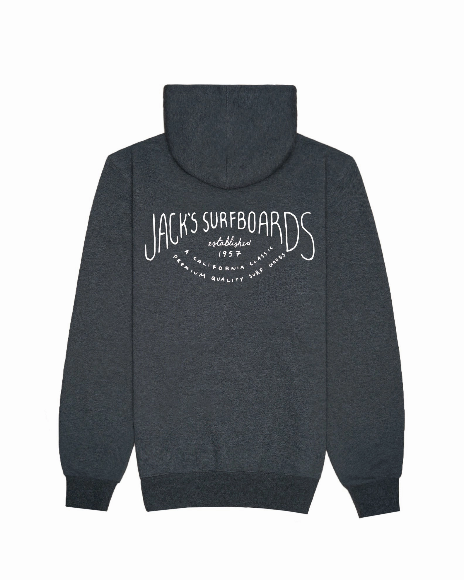 Crescent Pullover Hoodie - Charcoal Heather Grey Todays Trending Deals