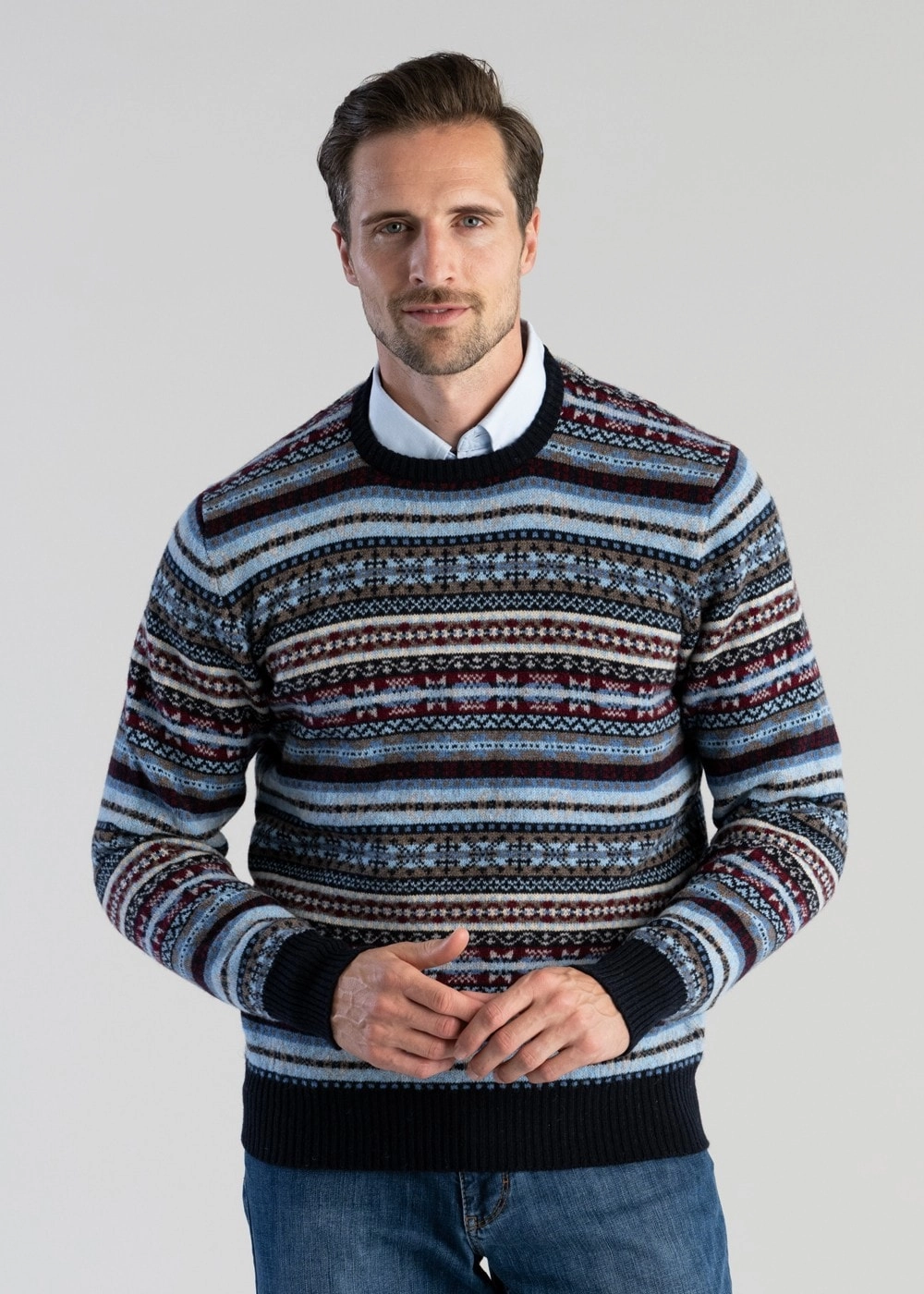 Lambswool Fairisle Crew Save More Now Special Offer Inside