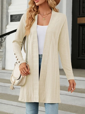 MustShop Sale Shop Save Today Open Front Long Sleeve Cardigan