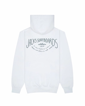 Crescent Pullover Hoodie - White Todays Special Picks