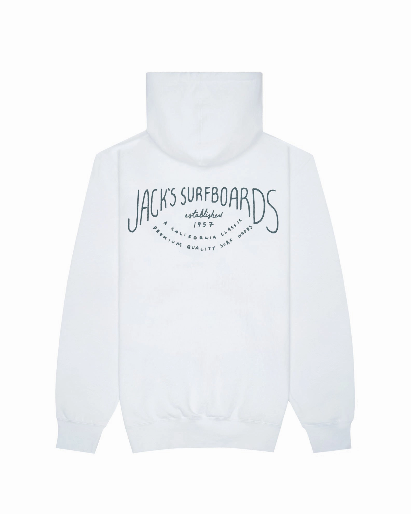 Crescent Pullover Hoodie - White Daily Special Offer