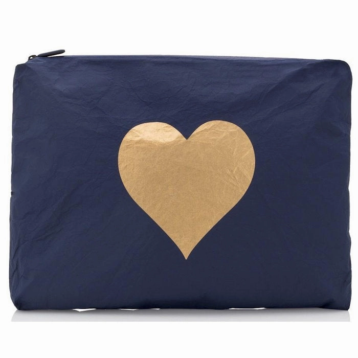 Surprise Discount Today Jumbo Zipper Pack Silver With Gold Heart