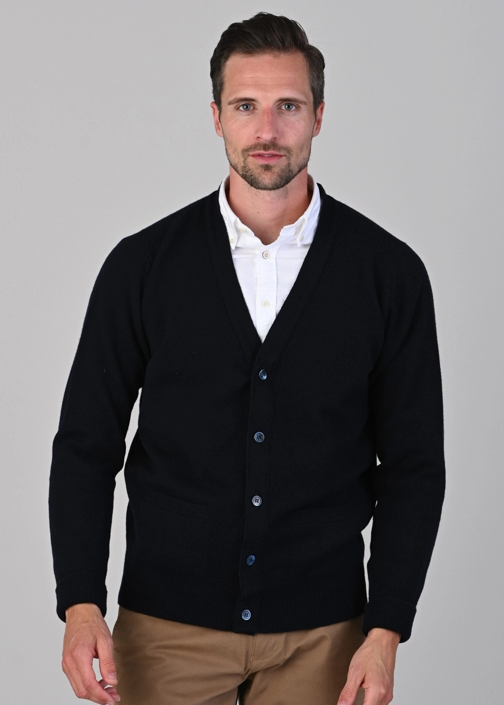 Rob 2 Ply Lambswool Cardigan Big Clearance Event Mega Discount Event