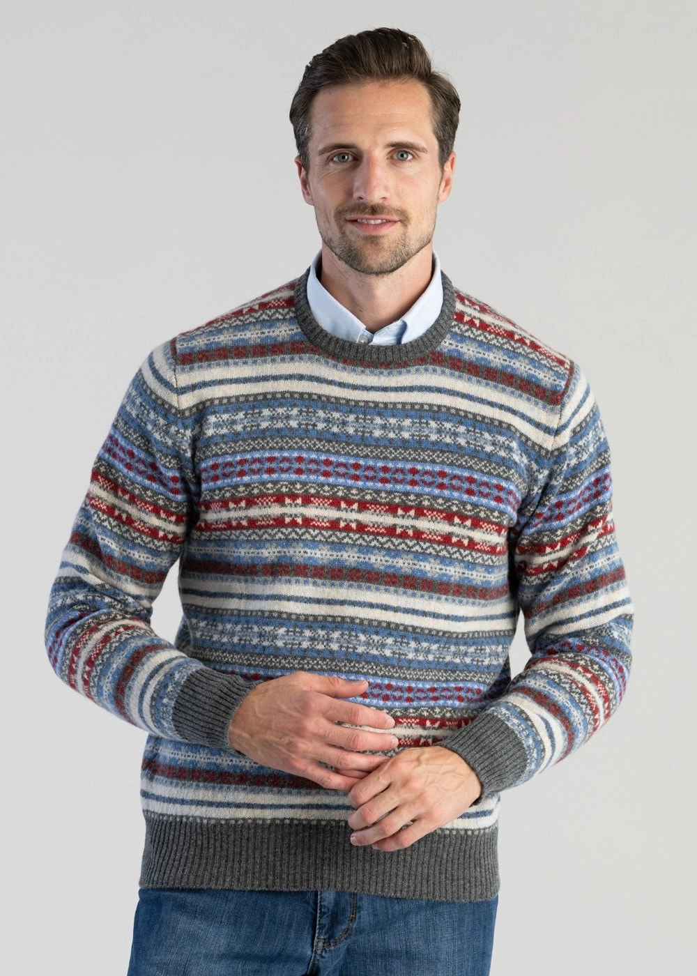 Lambswool Fairisle Crew Limited Time Discount