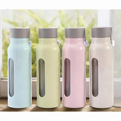 Best Deal Alert Eco Wheat Straw Glass Bottle