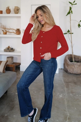 Fam-Fam Button Up Long Sleeve Cardigan Big Hot Sale MustHave Clearance