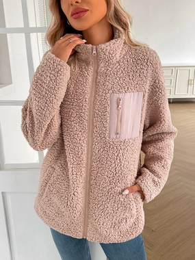 Grab Todays Deal Ivy Lane Zip Up Long Sleeve Fuzzy Jacket