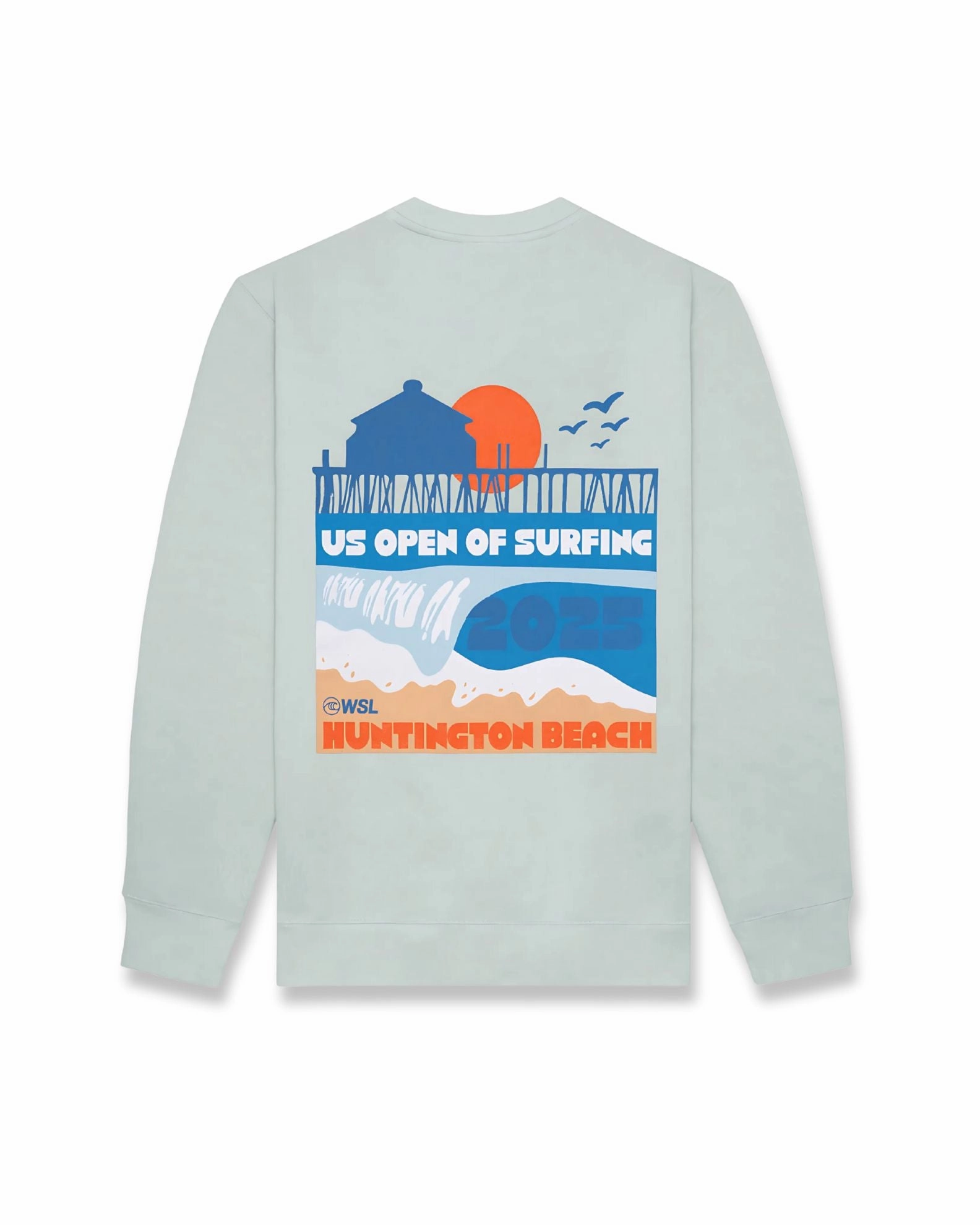 Us Open 2025 Barrel City Crewneck Sweatshirt - Stonewashed Green Today Only Savings