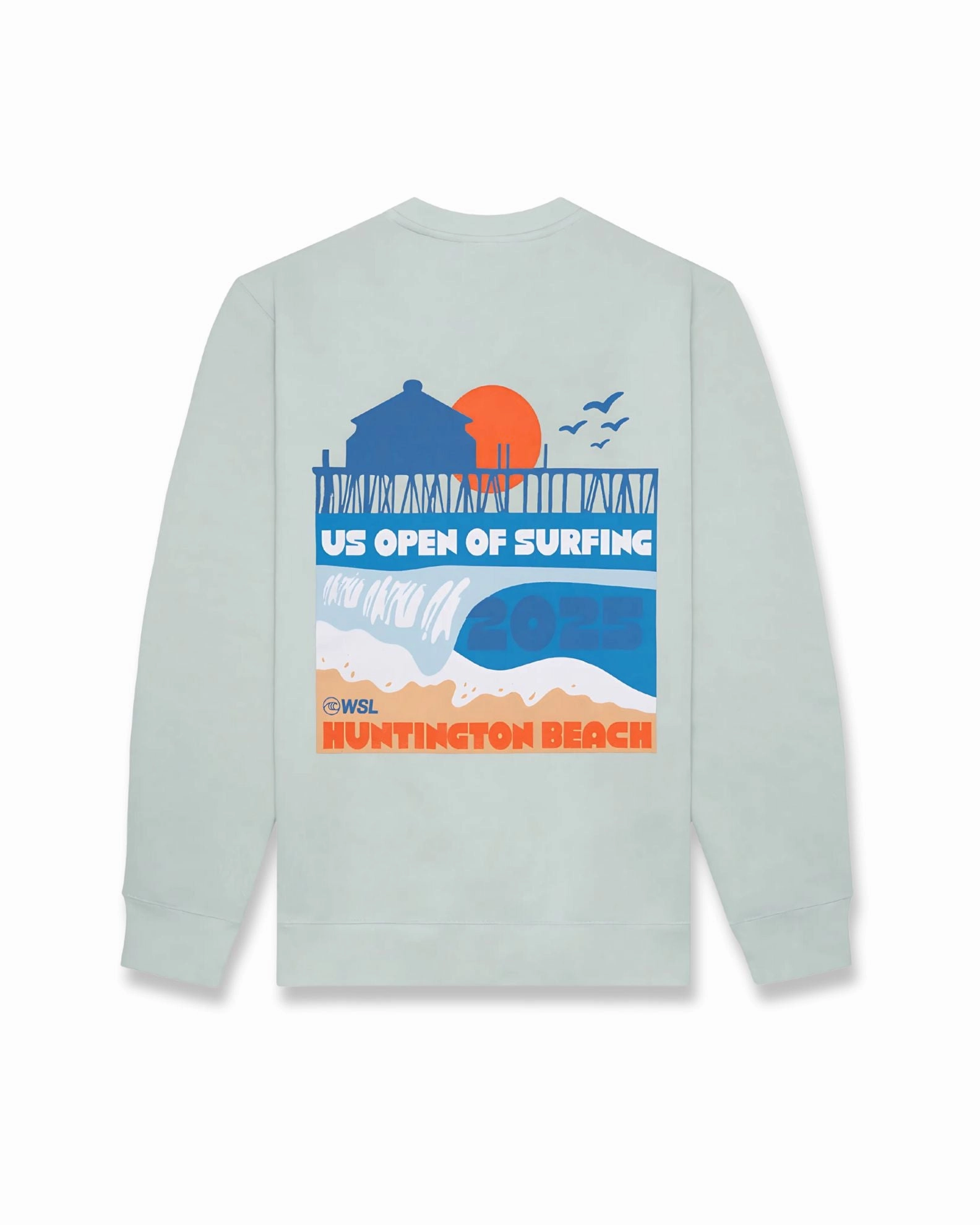 Online Exclusive Deal Hot Offer Ending Soon Us Open 2025 Barrel City Crewneck Sweatshirt - Stonewashed Green