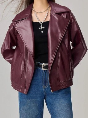 Big Sale Today Zip Up Drop Shoulder Jacket