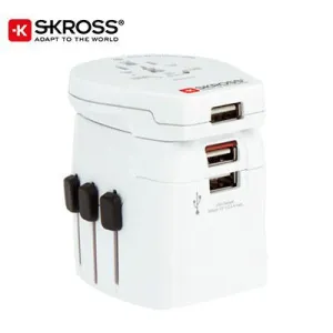 Shop Todays Picks Clearance Sale Now Skross Travel Adaptor Pro Light 3 X Usb - World