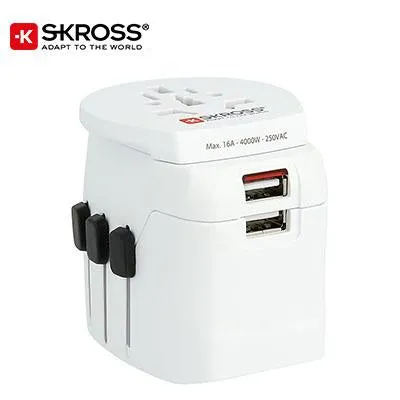 Skross Travel Adaptor Pro Light Usb - World Price Drop Frenzy