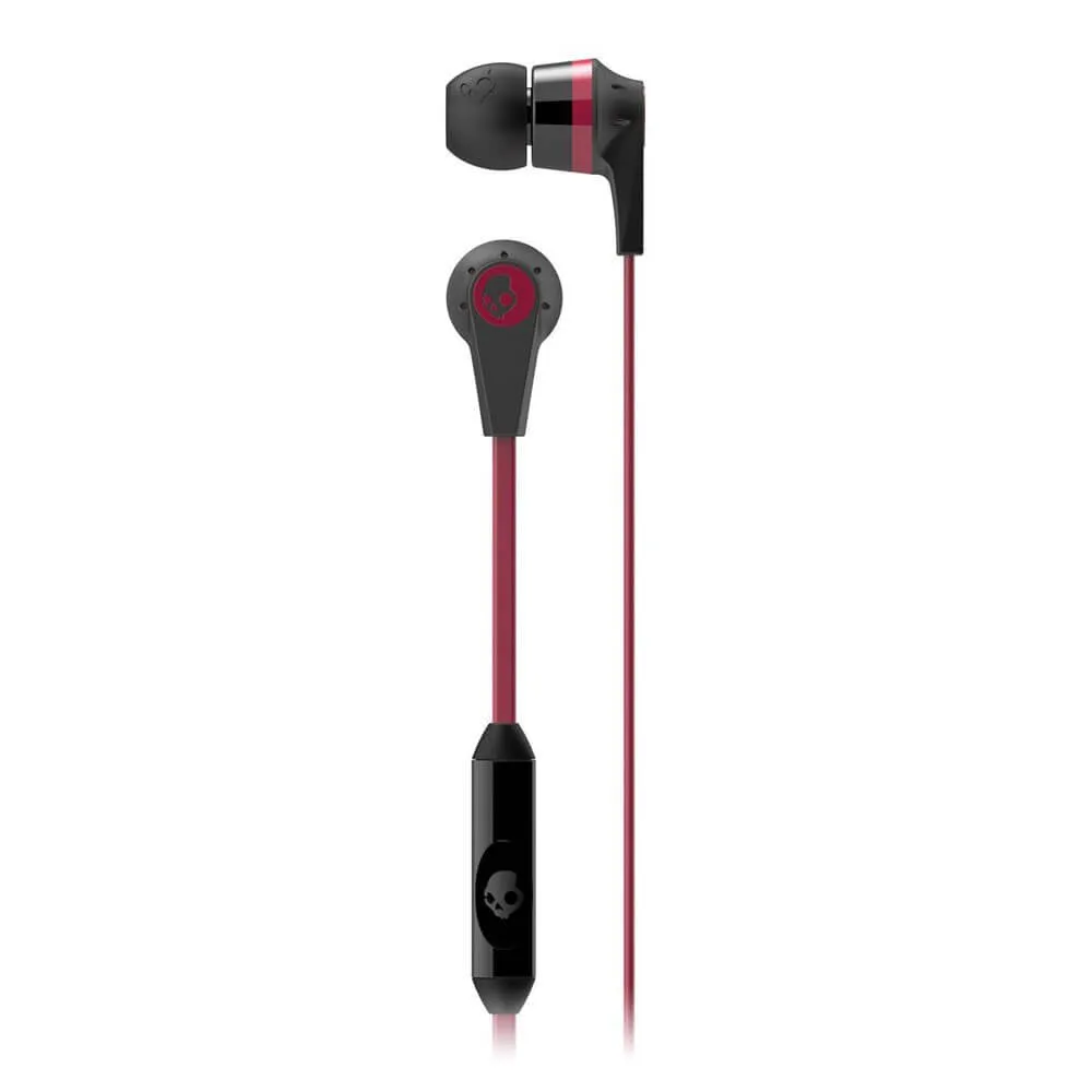 Skullcandy Ink'D 2.0 Earbud Headphones With Mic - Black/Red Save More Online