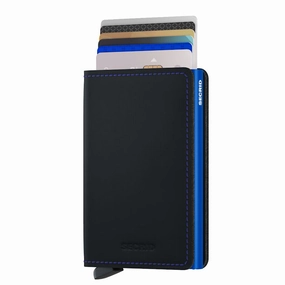 Best Seller Discount Slimwallet Matte Black & Blue