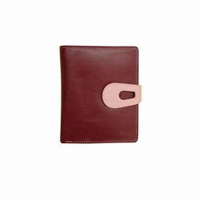 Best Price Today Small Wallet- Merlot Blush