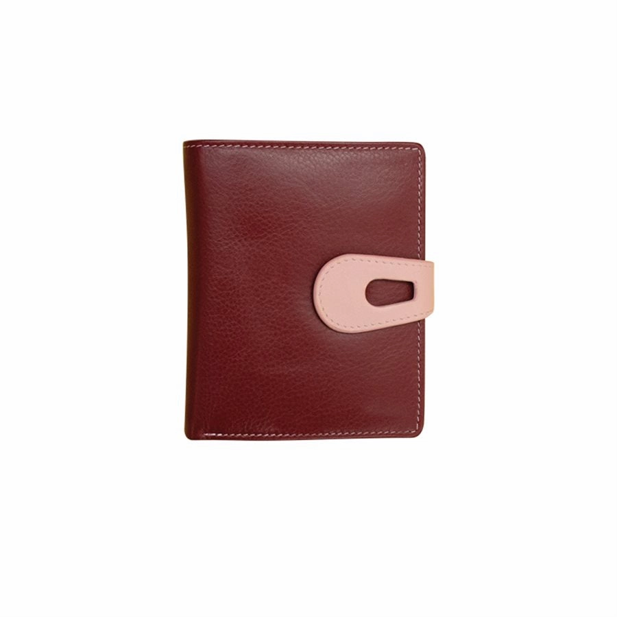 Best Price Today Small Wallet- Merlot Blush