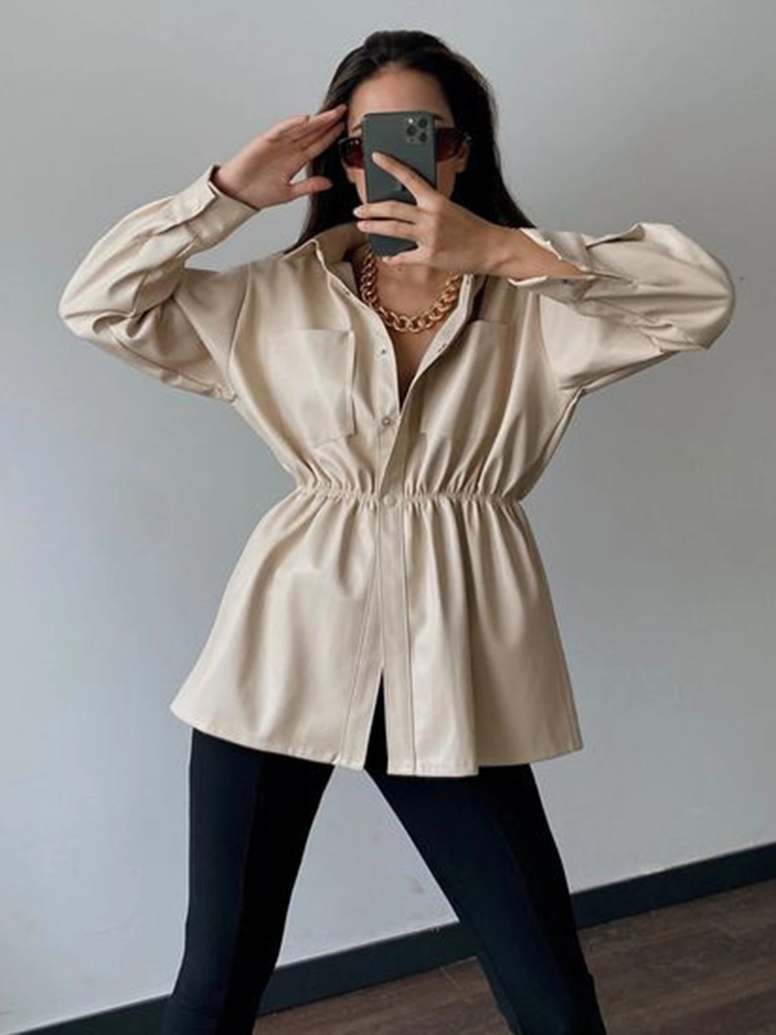 Snap Down Collared Jacket Hot Deals Today Deal of the Day