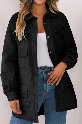 Clearance Event Clearance Blowout Snap Down Collared Winter Coat