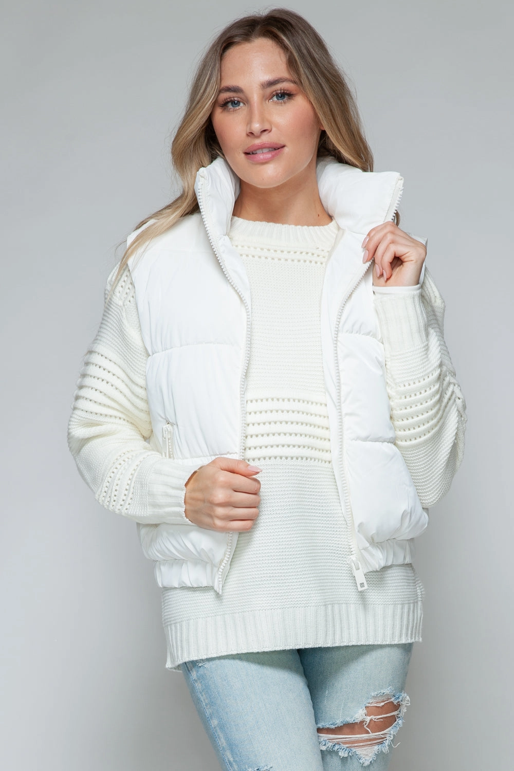 Instant Hot Deal Snobbish Fine Fur Lining Quilted Vest