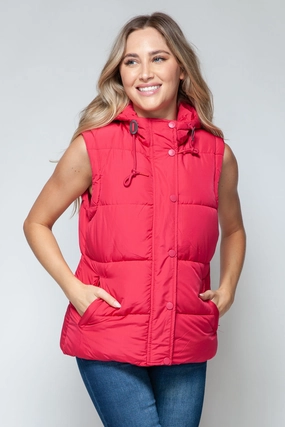 Today Only Discount Alert Price Slash Today Snobbish Snap And Zip Closure Hooded Vest