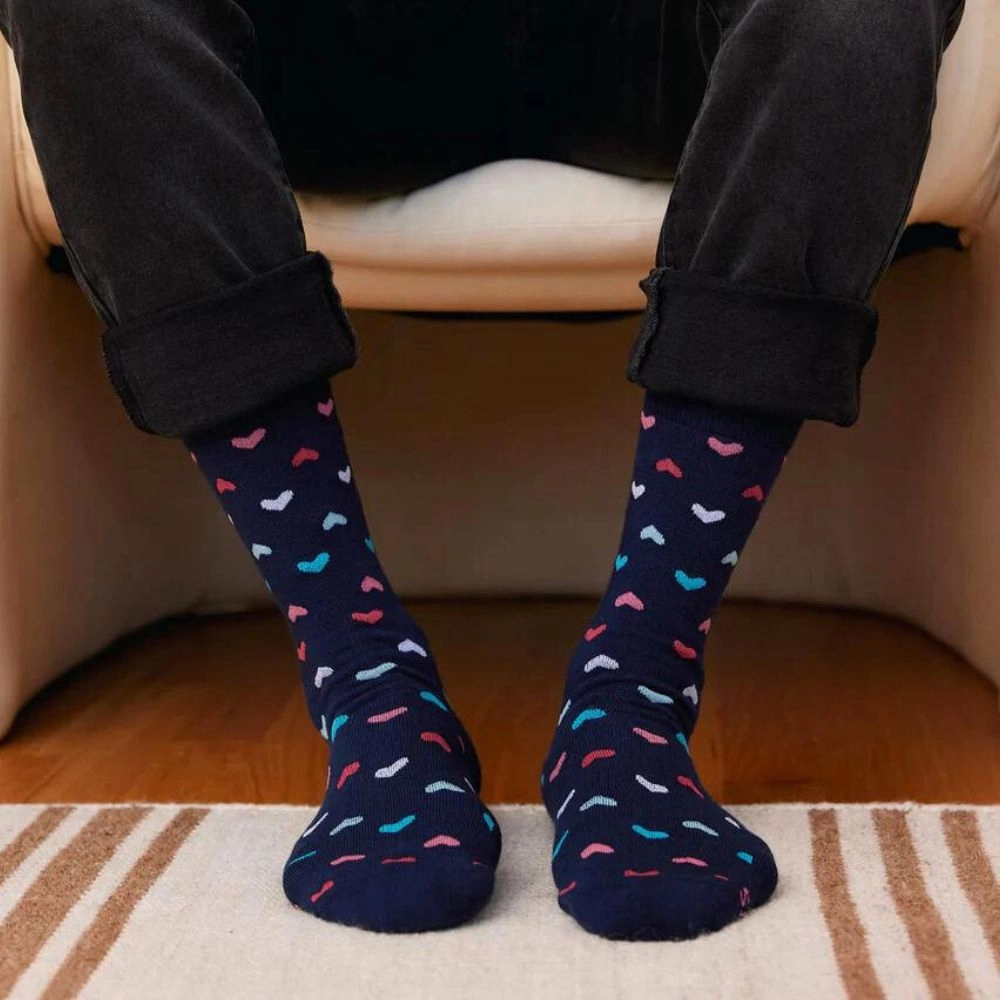 Socks That Find A Cure Navy Hearts Big Price Drop Hot Sale Frenzy