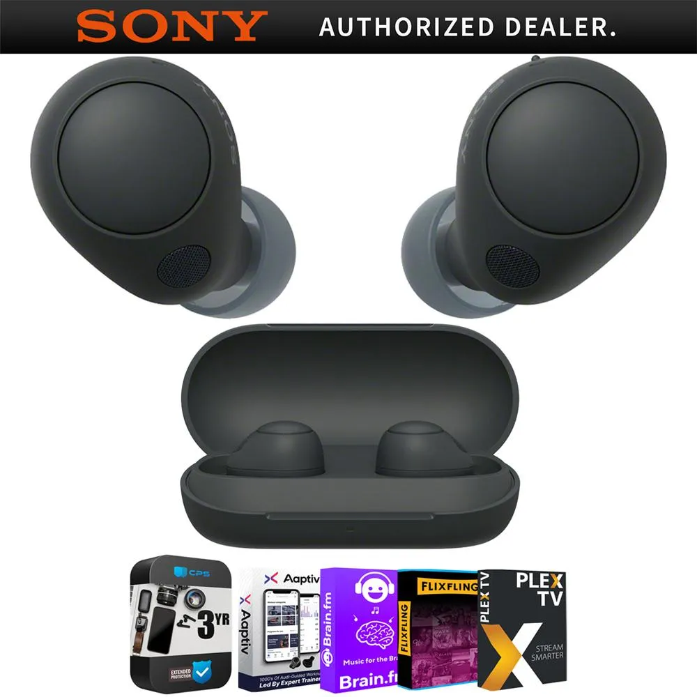 Sony Wf-C700N Truly Wireless In-Ear Headphones, Black W/ 3 Year Warranty Bundle Shop Today Save Today Only Special