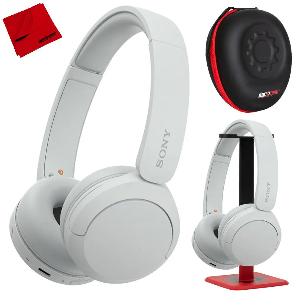 Big Hot Sale Sony Wh-Ch520 Wireless Headphones With Microphone, White W/ Pro Stand Kit