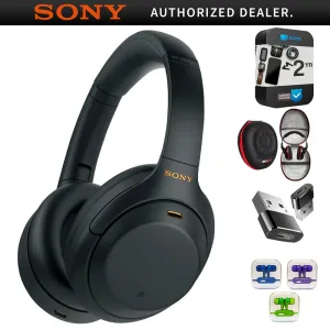 Sony Wh1000Xm4/B Premium Nc Wireless Over-The-Ear Headphones   2 Year Protection Pack Save Big Today