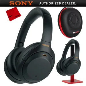 Sony Wh1000Xm4/B Wireless Noise Cancelling Headphones Wh1000Xm4/B Black Pro Stand Kit Save More Online Daily Special Offer