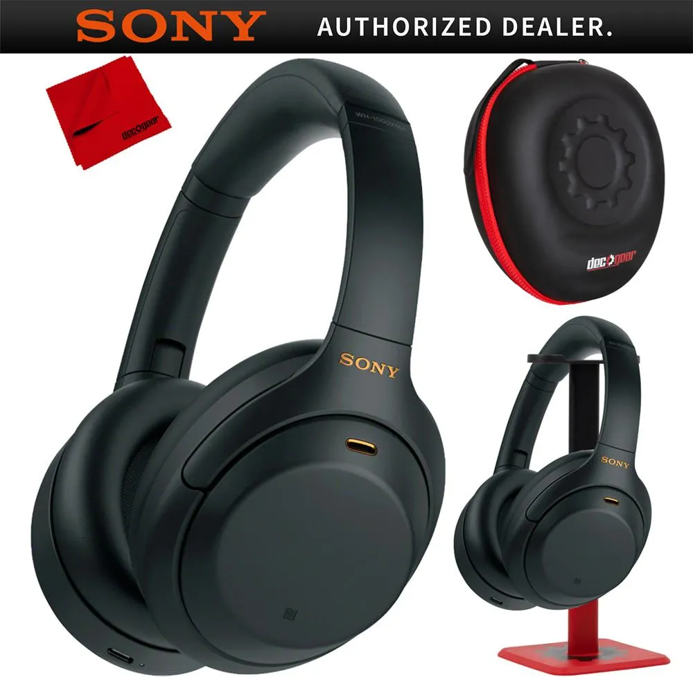 Sony Wh1000Xm4/B Wireless Noise Cancelling Headphones Wh1000Xm4/B Black Pro Stand Kit Save More Online Daily Special Offer