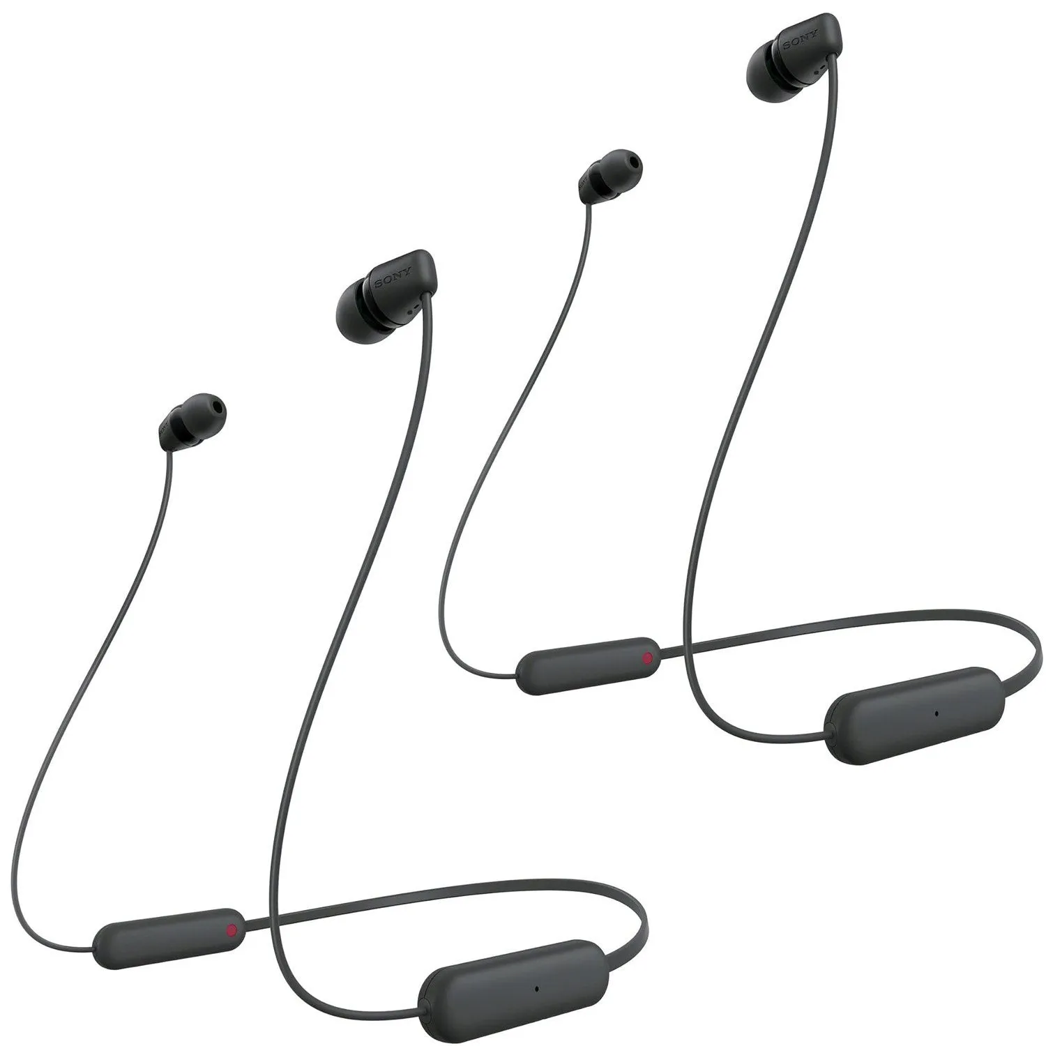 Instant Savings Deal Sony Wi-C100 Wireless In-Ear Headphones 2-Pack Bundle (Black)