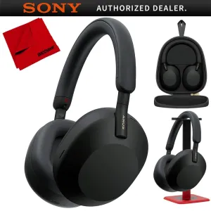 Sony Wireless Industry Leading Noise Canceling Headphones Black   Pro Stand Kit Dont Miss Big Savings