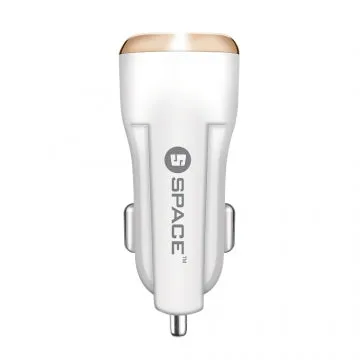 Space Adaptive Fast 2.4A Car Charger Single Port Cc-170 - White Exclusive Online Deal Limited Stock Offer