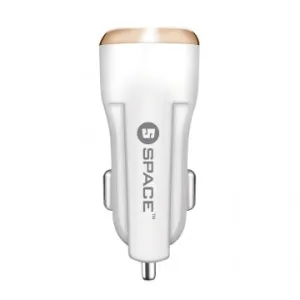 Space Adaptive Fast 2.4A Car Charger Single Port Cc-170 - White Exclusive Online Deal Limited Stock Offer