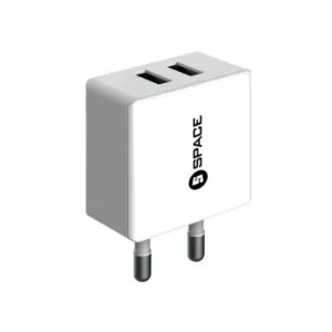 Space Dual Port Usb Wall Charger Wc-101 - White Save Big Today Steal Todays Offer