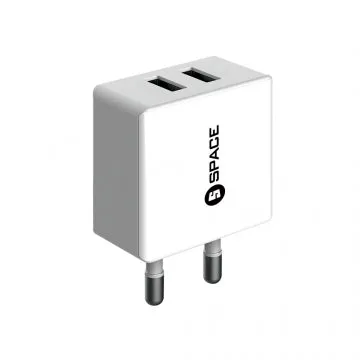Space Dual Port Usb Wall Charger Wc-101 - White Save Big Today Steal Todays Offer