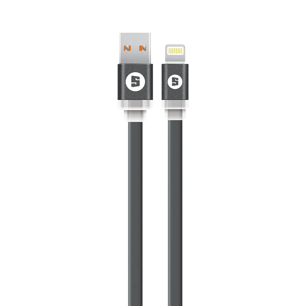 Price Drop Frenzy Mega Sale Now Space Lightning To Usb 200Cm Noodle Cable - Black