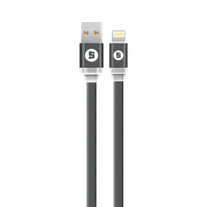 Price Drop Frenzy Mega Sale Now Space Lightning To Usb 200Cm Noodle Cable - Black