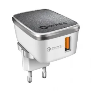 MustHave Clearance Space Quick Charge 2.0 Wall Charger Wc-121 - White