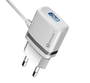 Limited Stock Hot Deal Space Wc-105 2.4A Wall Charger Built In Micro Usb Cable
